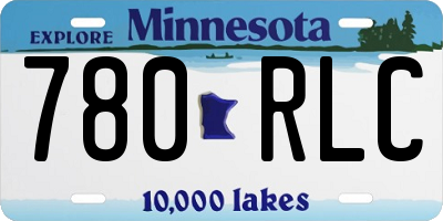MN license plate 780RLC