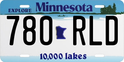 MN license plate 780RLD
