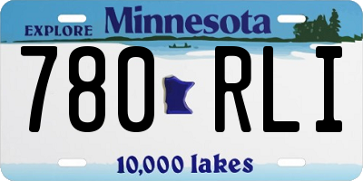 MN license plate 780RLI