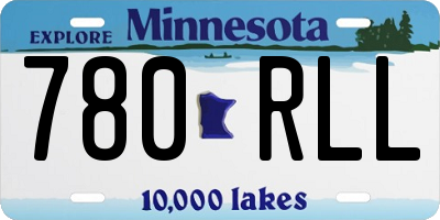 MN license plate 780RLL