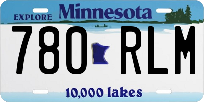 MN license plate 780RLM