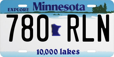 MN license plate 780RLN