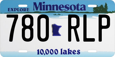 MN license plate 780RLP