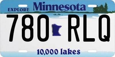 MN license plate 780RLQ