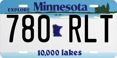 MN license plate 780RLT