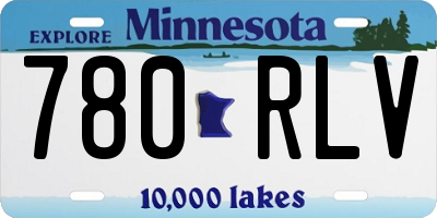MN license plate 780RLV