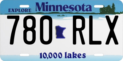MN license plate 780RLX