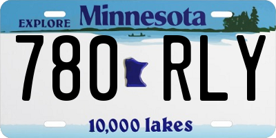 MN license plate 780RLY