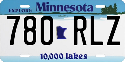 MN license plate 780RLZ