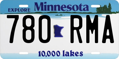 MN license plate 780RMA