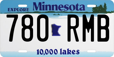 MN license plate 780RMB