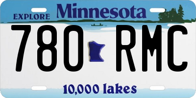 MN license plate 780RMC