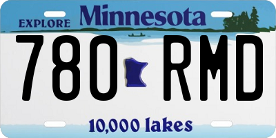 MN license plate 780RMD