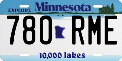 MN license plate 780RME