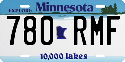 MN license plate 780RMF