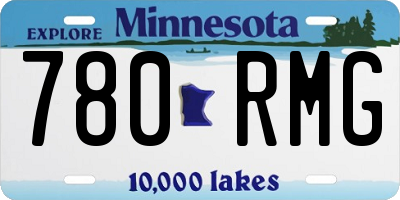 MN license plate 780RMG