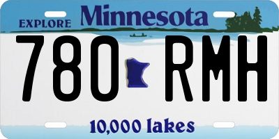 MN license plate 780RMH