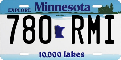 MN license plate 780RMI