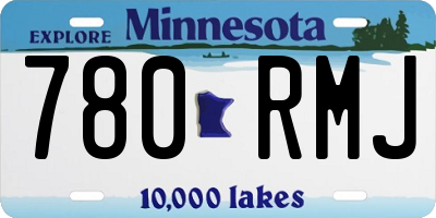 MN license plate 780RMJ