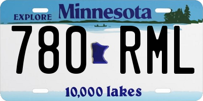 MN license plate 780RML