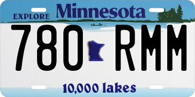 MN license plate 780RMM