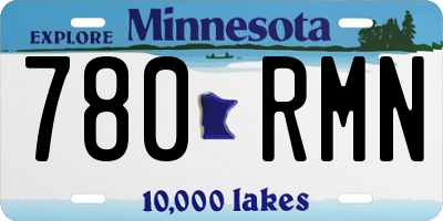 MN license plate 780RMN