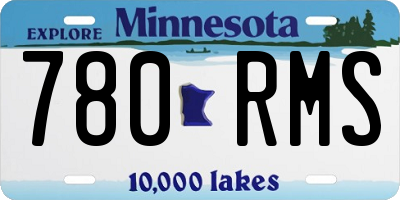 MN license plate 780RMS