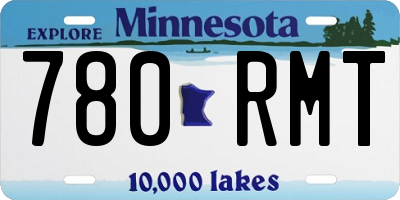 MN license plate 780RMT