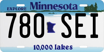 MN license plate 780SEI