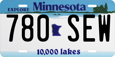 MN license plate 780SEW