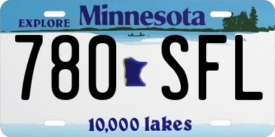 MN license plate 780SFL