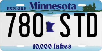 MN license plate 780STD