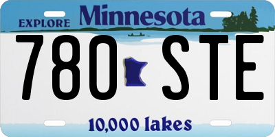 MN license plate 780STE