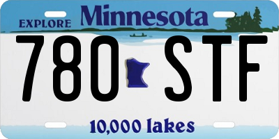 MN license plate 780STF