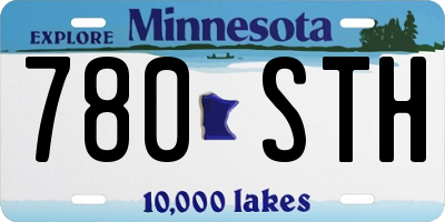 MN license plate 780STH