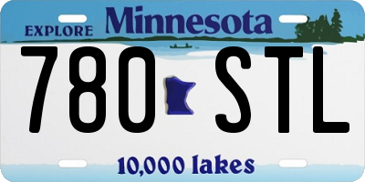 MN license plate 780STL