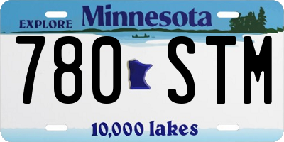 MN license plate 780STM