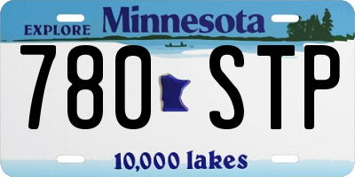 MN license plate 780STP