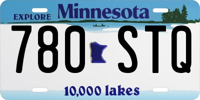 MN license plate 780STQ