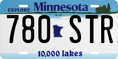 MN license plate 780STR