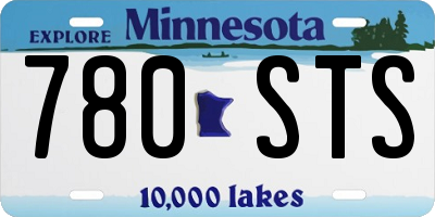 MN license plate 780STS