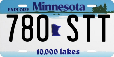 MN license plate 780STT