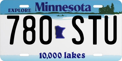 MN license plate 780STU