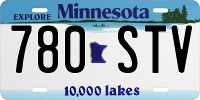 MN license plate 780STV