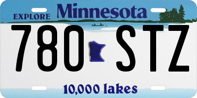 MN license plate 780STZ