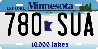MN license plate 780SUA