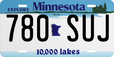 MN license plate 780SUJ