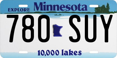 MN license plate 780SUY