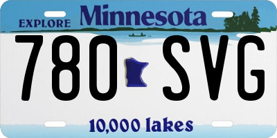 MN license plate 780SVG