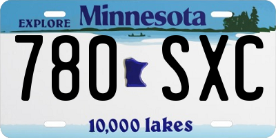 MN license plate 780SXC